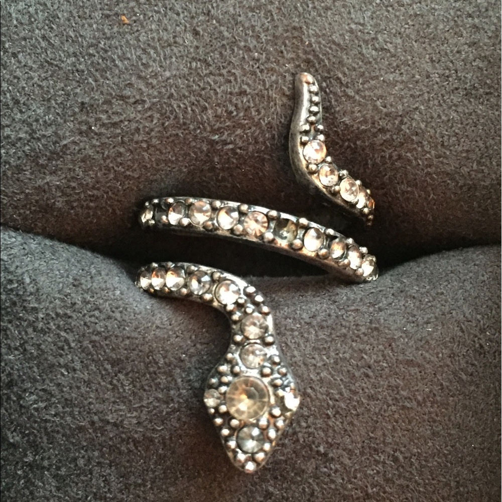 Sterling Silver Serpent Ring - 6