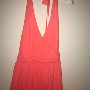 Asos Orange Halter Dress
