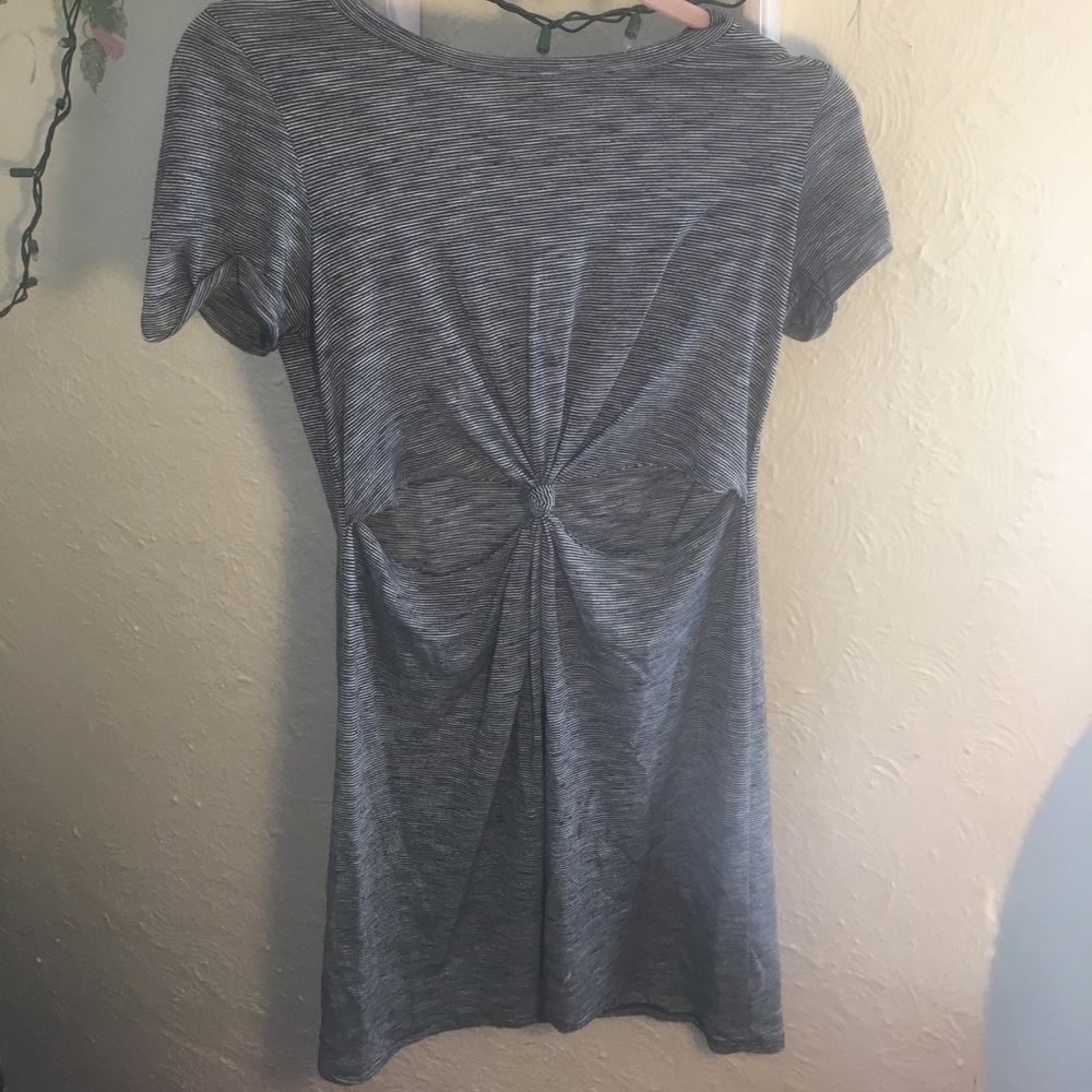 T-shirt dress with cut outs