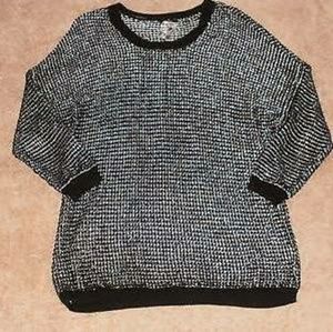 Apt.9 Black and Silver Sweater