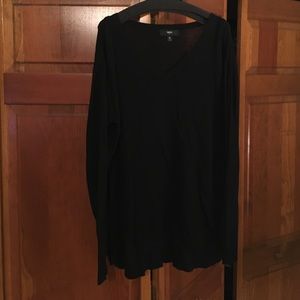 Target Mossimo light knit black tunic sweater