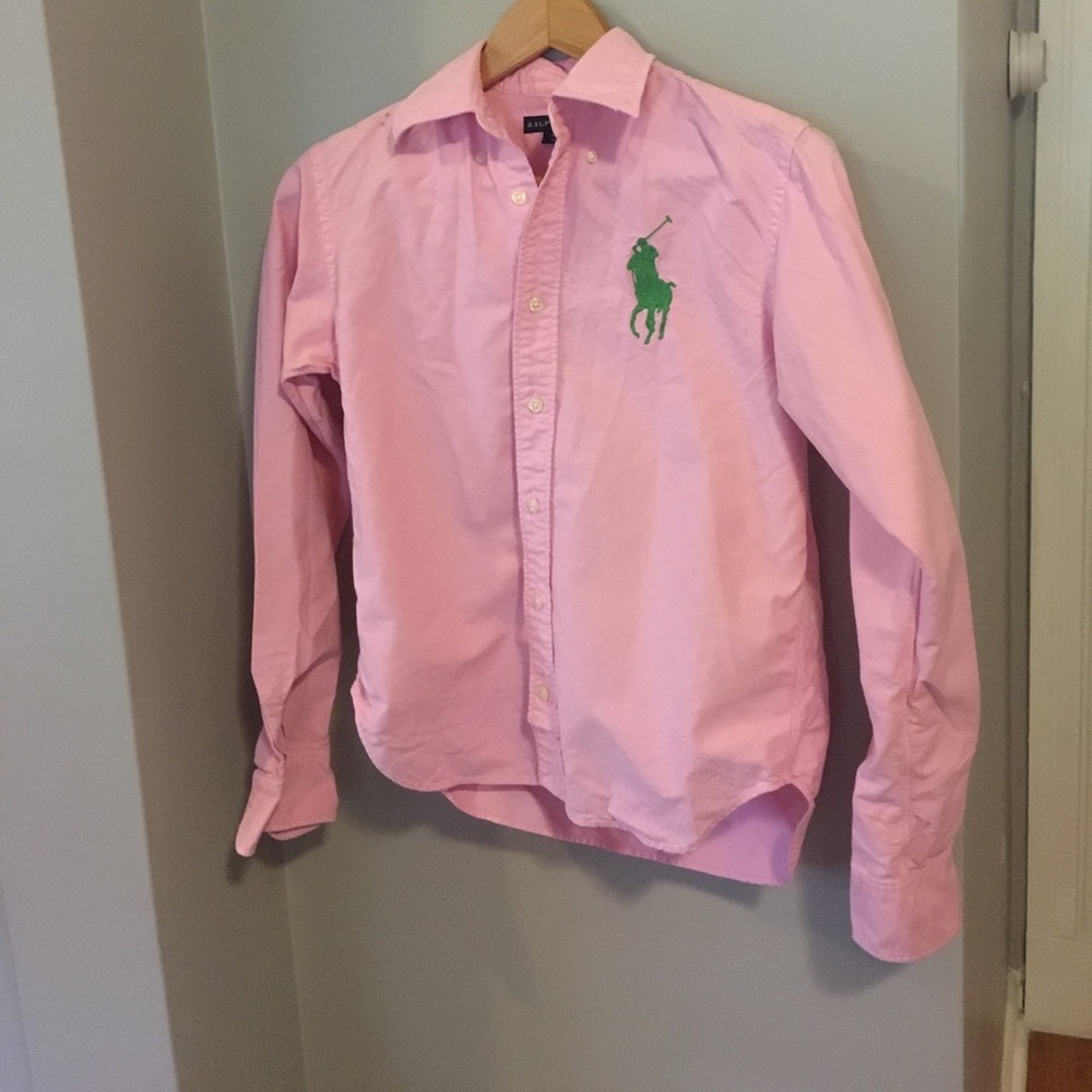 Pink ralph lauren button down