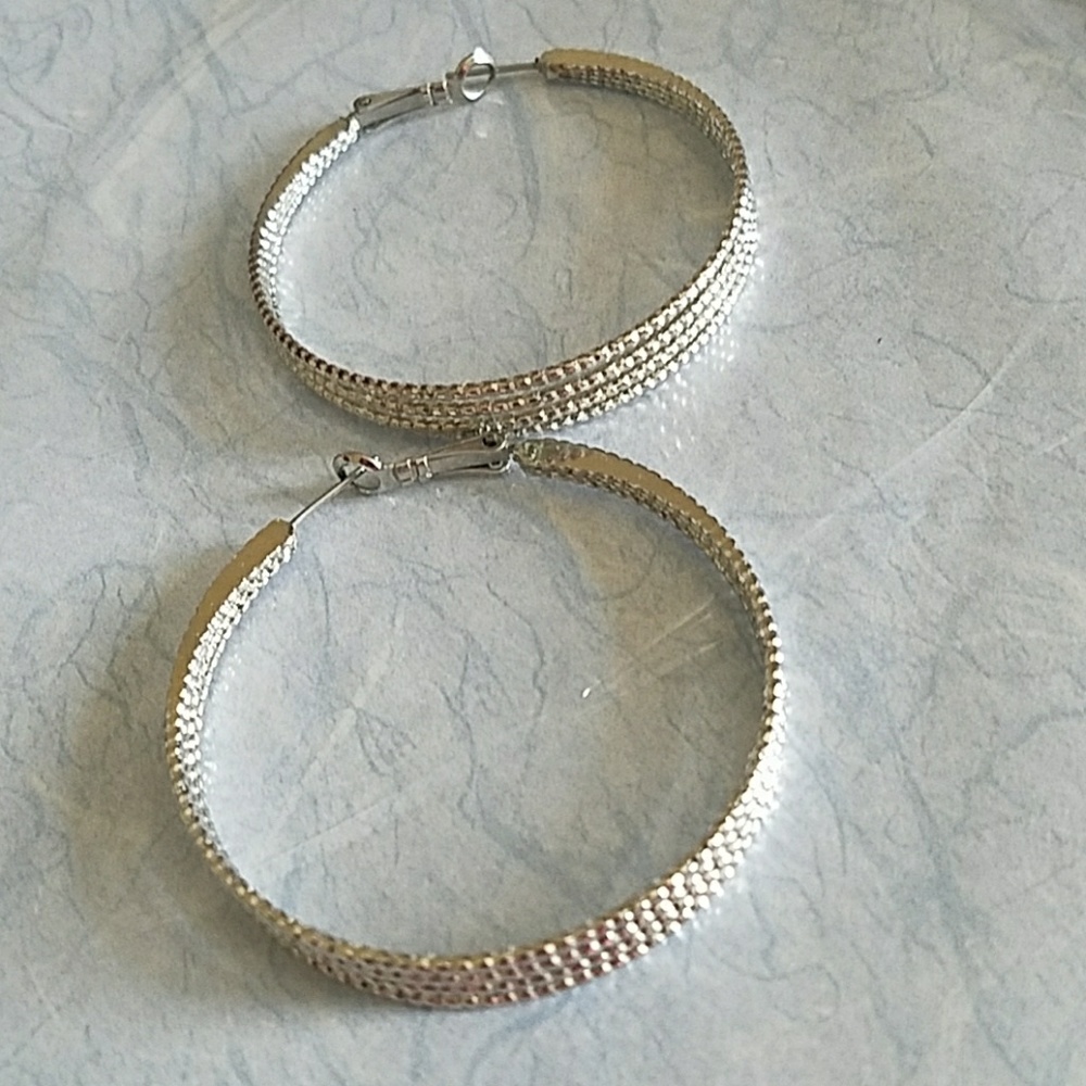 2" Diameter Hoop Earrings
