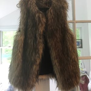 forever 21 fux fur vest