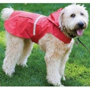 ⚡️SALE⚡️Petrageous Red Slicker Dog Raincoat