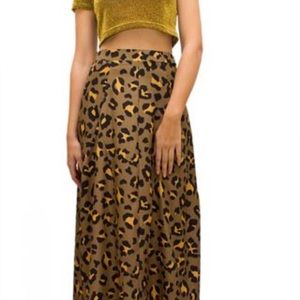 Show Me Your Mumu leopard maxi skirt, size Small
