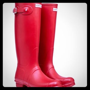 Red Hunter Boots