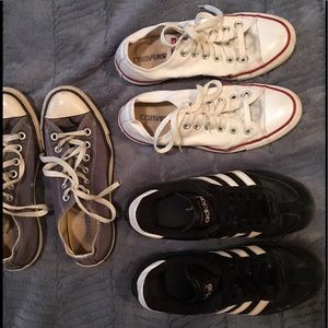 Adidas and Converse Sneaker Shoe Bundle