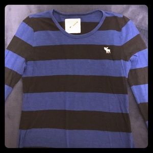 Striped Long Sleeve Abercrombie and Fitch Shirt