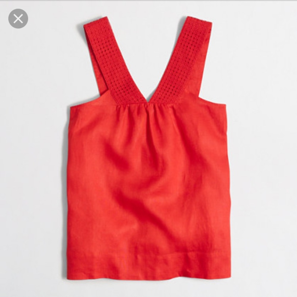 J Crew Factory V neck shell top