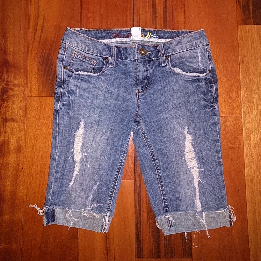 FINAL SALE Distressed jean shorts
