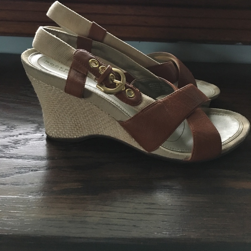 Brown Rockport sandals