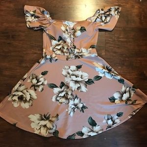 Floral Print Skater Dress
