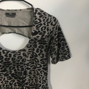 Obey leopard skater dress