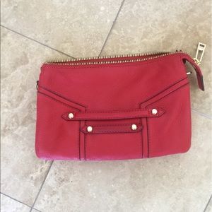 Botkier Red Leather Clutch