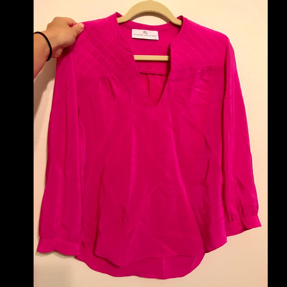 Amanda Uprichard Hot Pink Tunic
