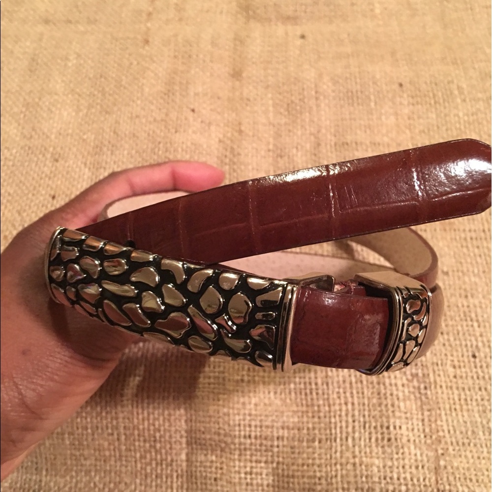 Lady Captiva Belt in Brown Leather