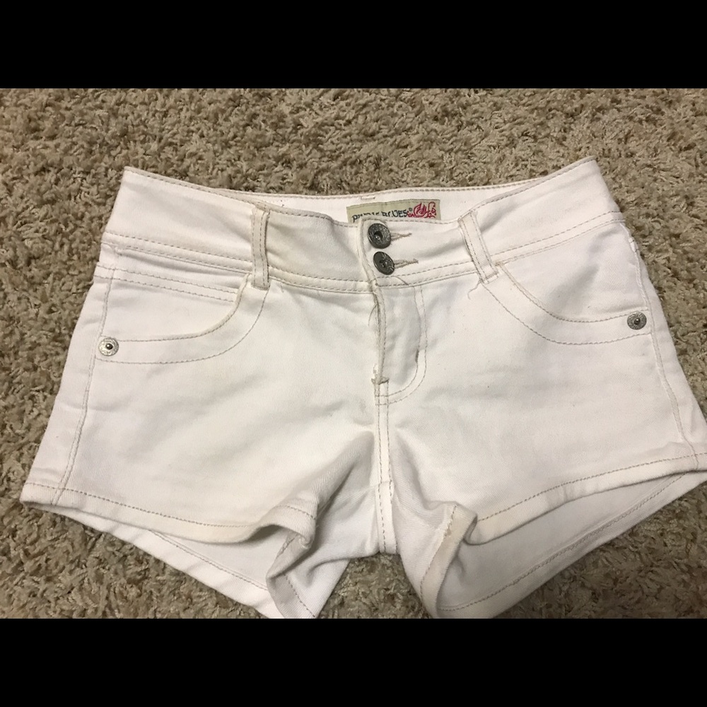 White Jean shorts worn once