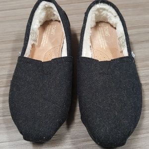 Toms Slipper Slides in Black