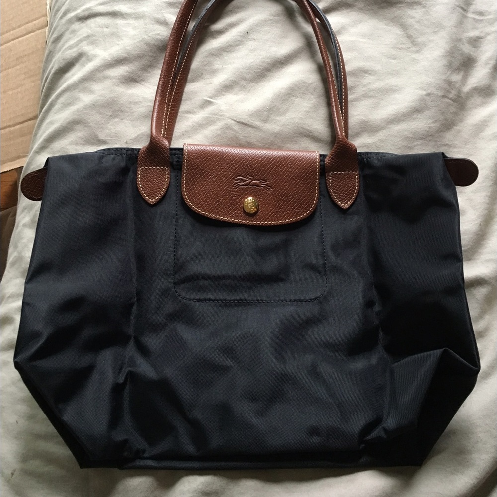 Blue Longchamp Tote