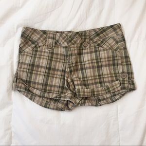 Plaid shorts
