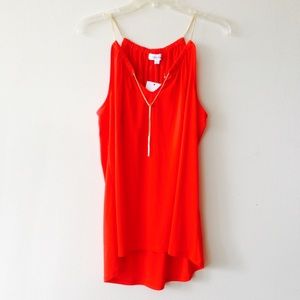 Calvin Klein chained red blouse