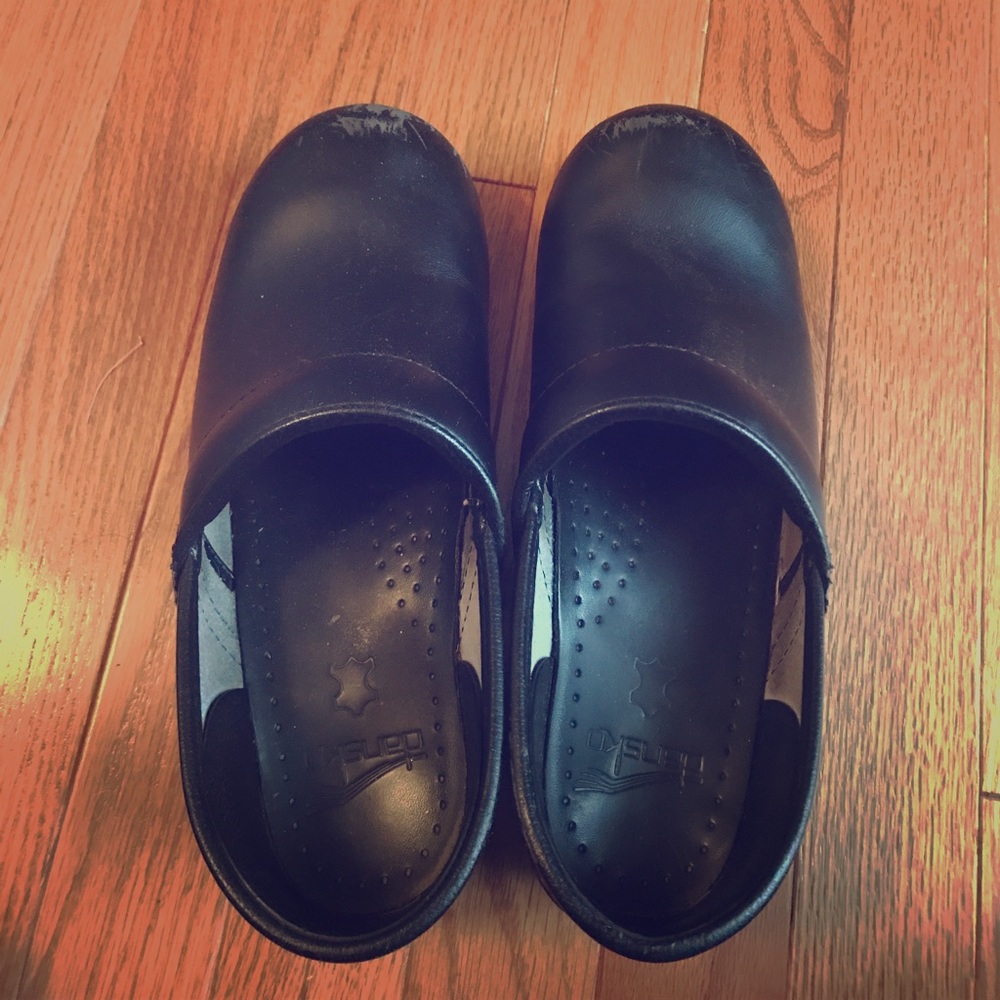 Used Black Dansko Clogs