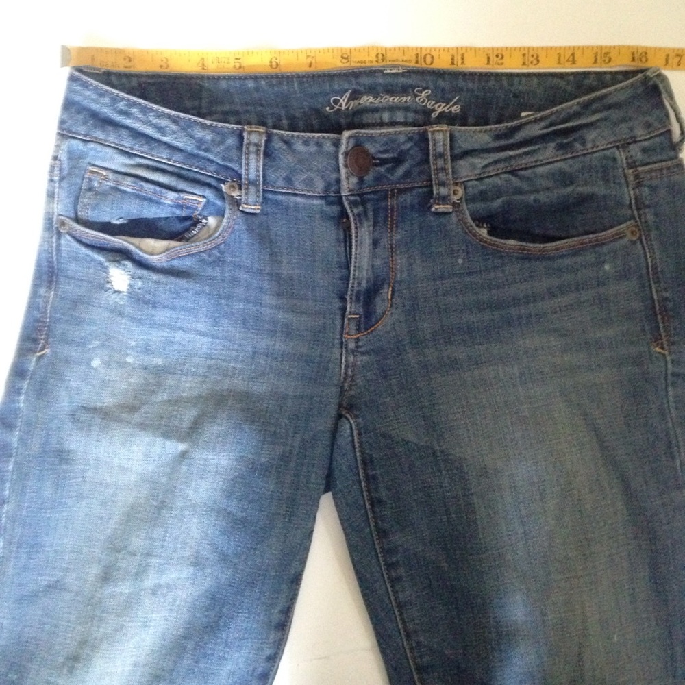 American Eagle Skinny Kick Size 8 Long Jeans