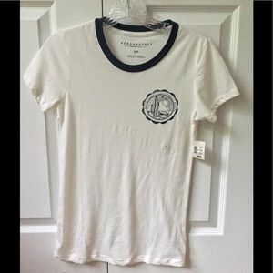 white aeropostale short sleeve