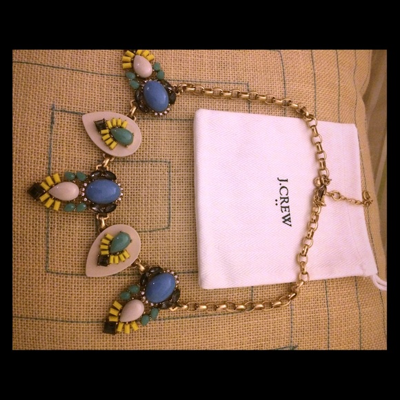 J. Crew Jewelry - J crew necklace with storage bag