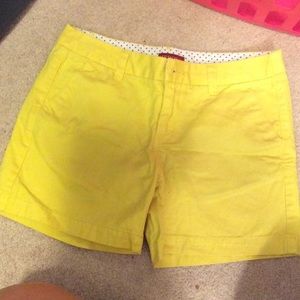 Merona yellow chino shorts