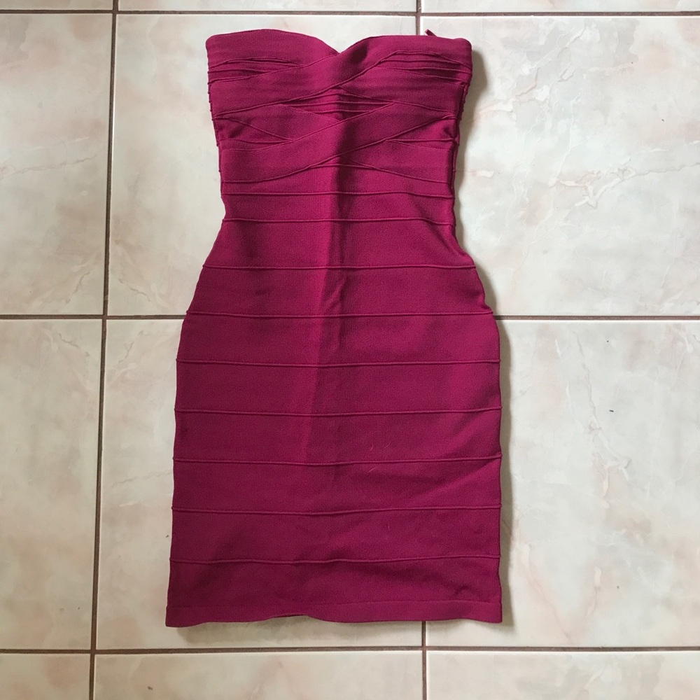 Bandage strapless dress