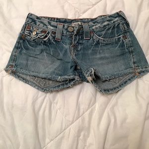 Cut off True Religion denim shorts