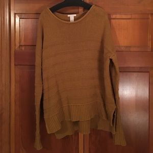 Mustard yellow H&M Swing Sweater