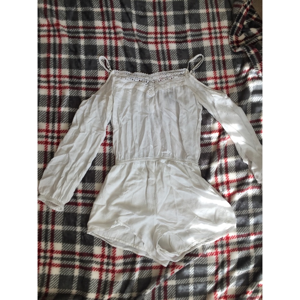 Off the shoulder romper.