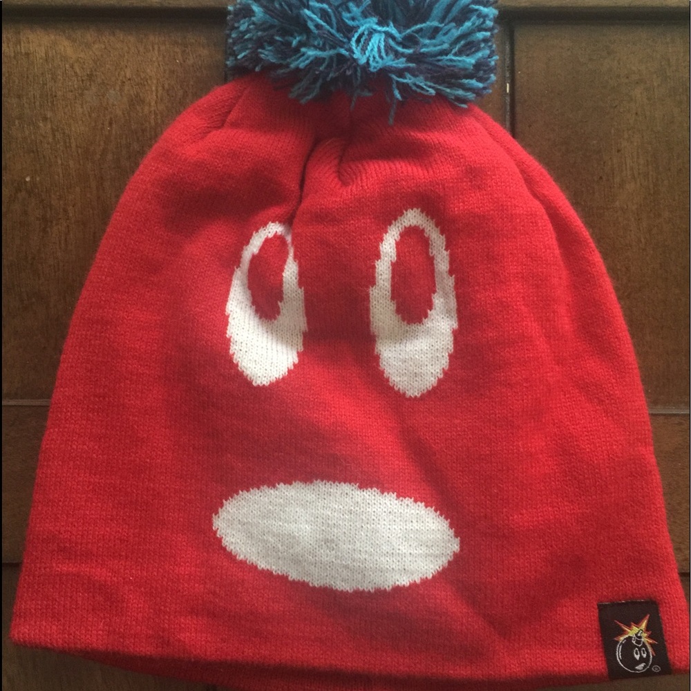 NEW - The Hundreds Adam Pom Beanie - Red