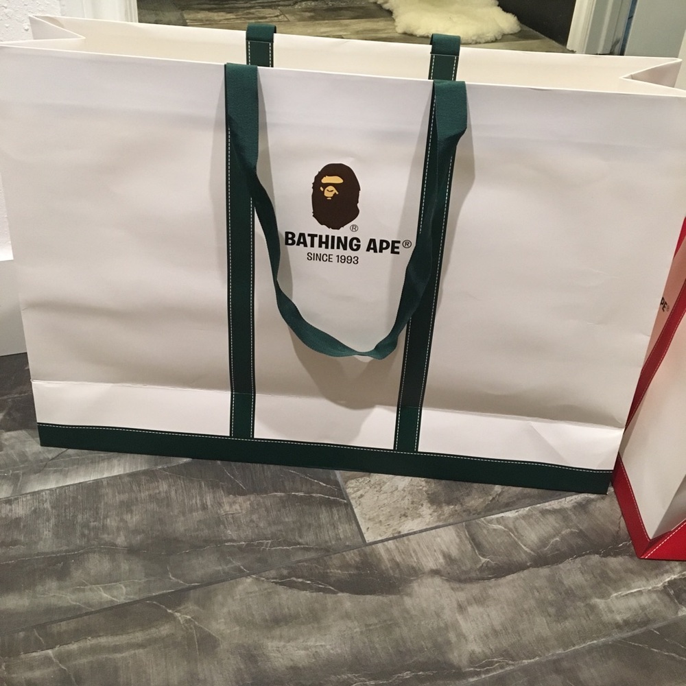 Bape XL gift shopping bag
