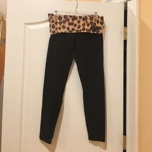 PINK rollover yoga leggings