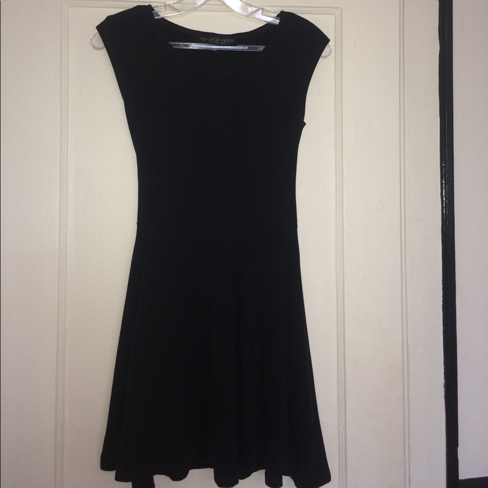 Top Shop black mini skater dress