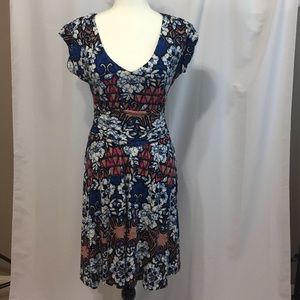 Meadow Rue Batik Gardenia Knit Dress