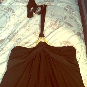 Black Halter Maxi Dress