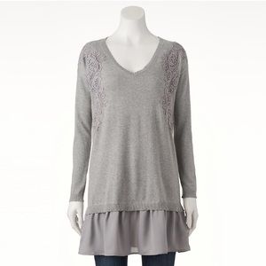 LC Lauren Conrad embroidered Tunic