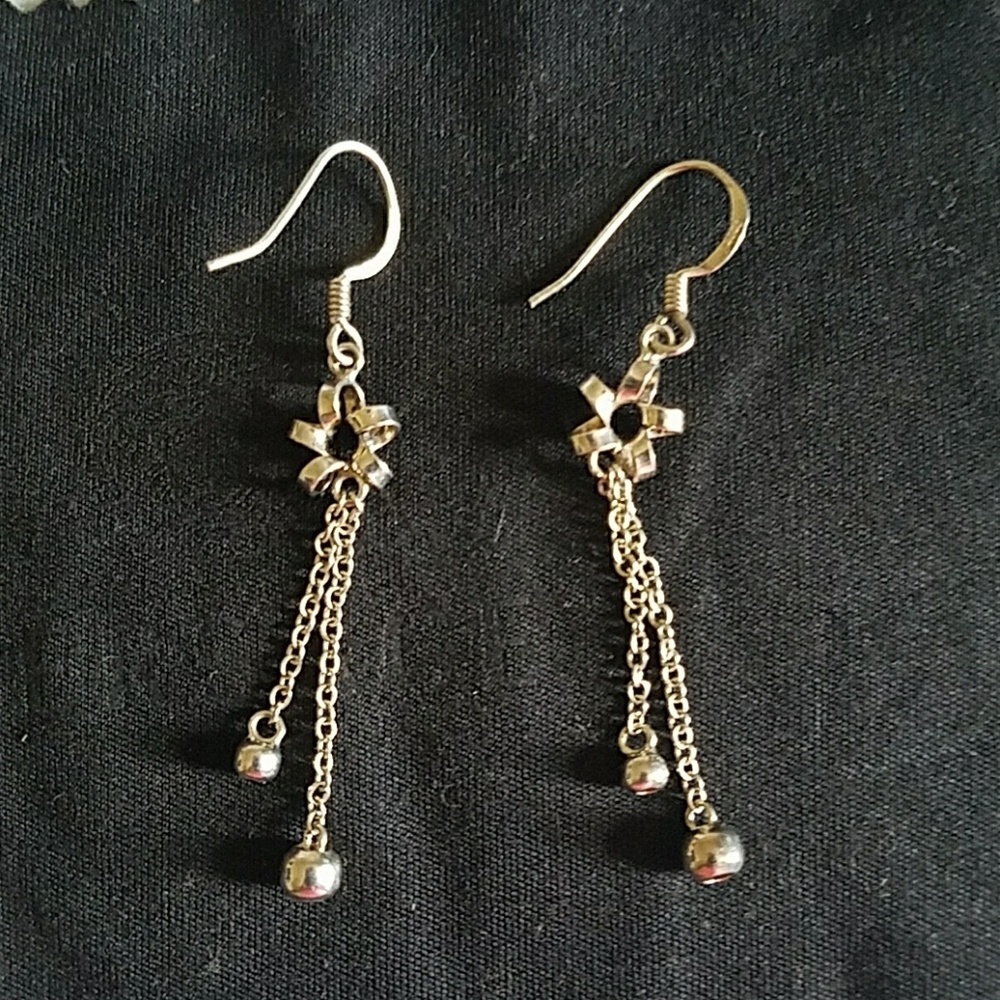 Sterling Silver Dangle Earrings.