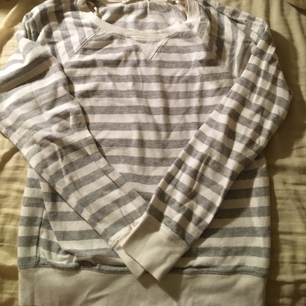striped crewneck