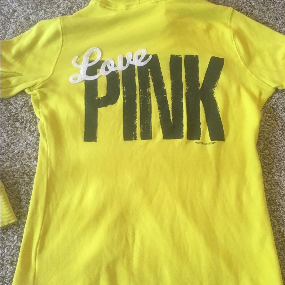 Yellow PINK-Victoria secret jacket