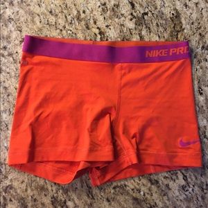 Nike Pro spandex shorts