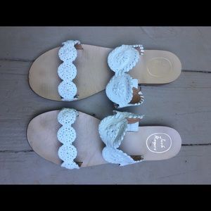 Jack Rogers White Sandals