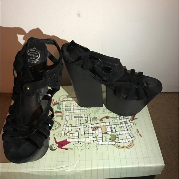 JEFFREY CAMPBELL HAVANA LAST FOLLIE SANDAL - Picture 1 of 4