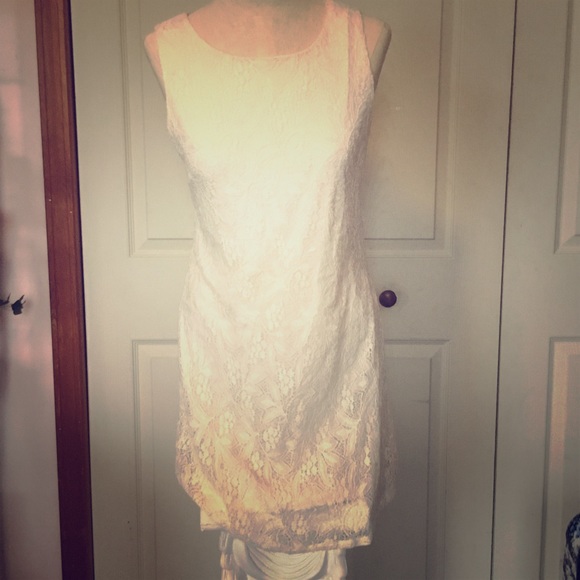 Beautiful ivory lace sun dress large - Picture 6 of 7