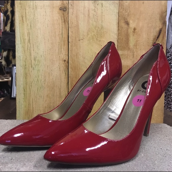 G by Guess Shoes - G by Guess red patent leather heel